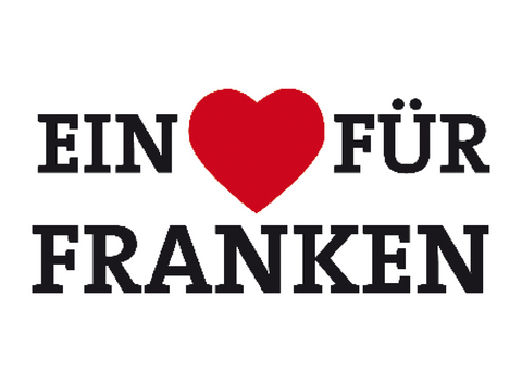 Magnet &raquo;Ein Herz f&uuml;r Franken&laquo;