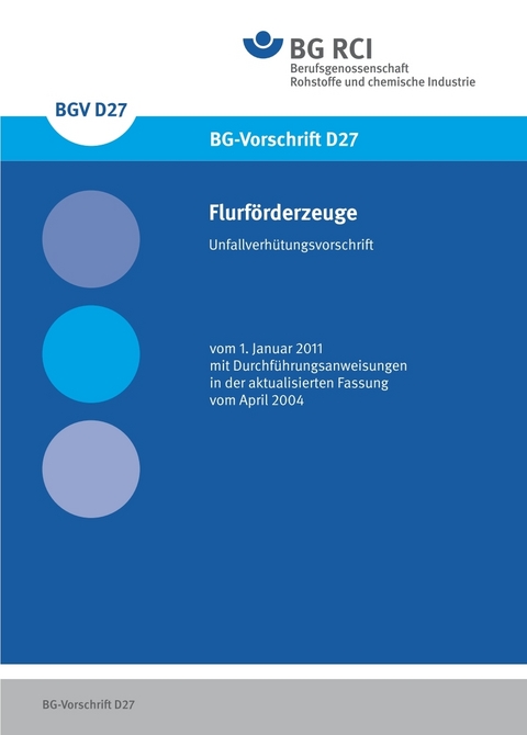 DGUV Vorschrift 68 - Flurf&ouml;rderfahrzeuge