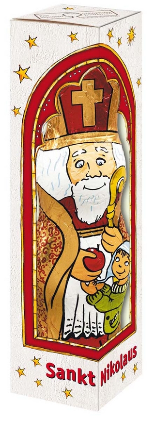 12er Set Nikolaus aus Schokolade