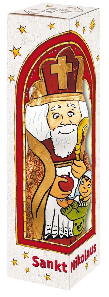 12er Set Nikolaus aus Schokolade
