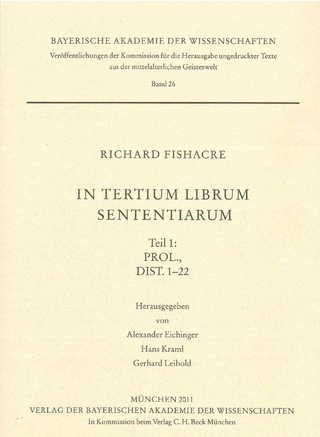 Veröffentlichungen ungedruckter Texte aus der mittelalterlichen Geisteswelt / In tertium librum Sententiarum