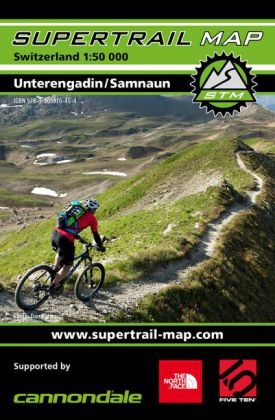 Supertrail Map Unterengadin / Samnaun