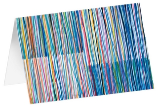 Streifen 3 - Kunst-Faltkarten ohne Text (5 Stück)