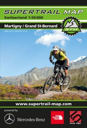 Supertrail Map Martigny / Grand St. Bernard
