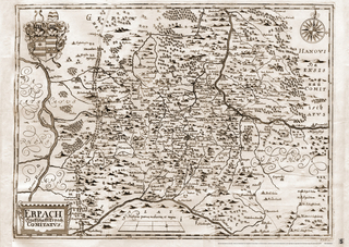 Der Odenwald im 18. Jahrhundert, historische Karte