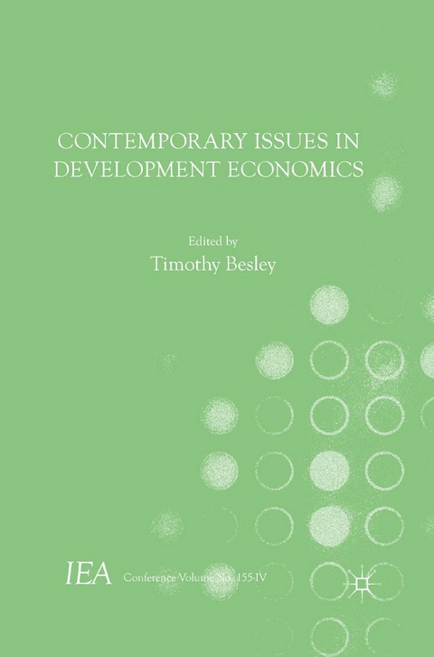 Contemporary Issues in Development Economics -  Timothy Besley