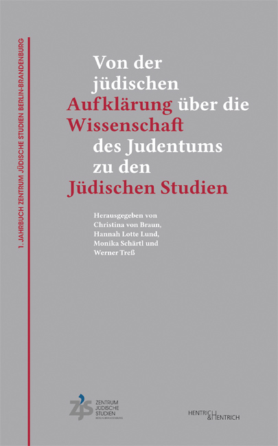 1. Jahrbuch Zentrum J&uuml;dische Studien Berlin-Brandenburg - 