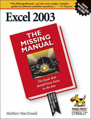 Excel 2003 the Missing Manual - Matthew MacDonald