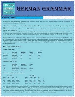 German Grammar -  Speedy Publishing LLC