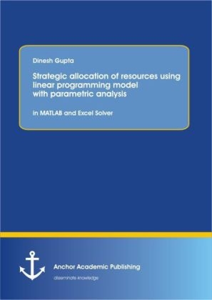 Strategic allocation of resources using linear programming model with parametric analysis: in MATLAB and Excel Solver - Dinesh Gupta