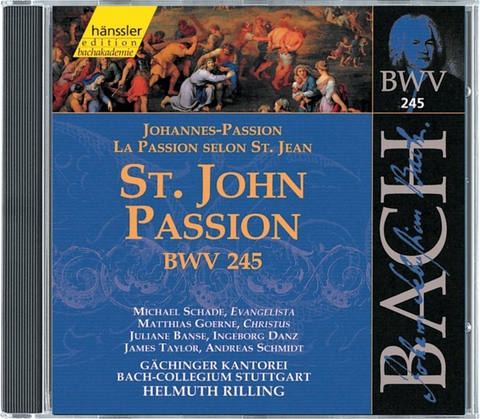 Johannes-Passion, 2 Audio-CDs. St. John Passion, 2 Audio-CDs - Johann Sebastian Bach