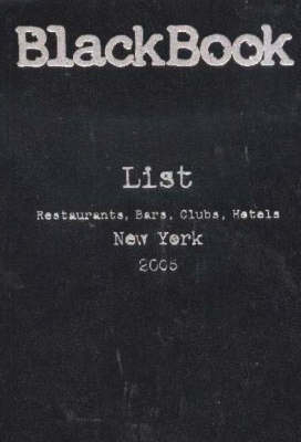 BlackBook List, New York