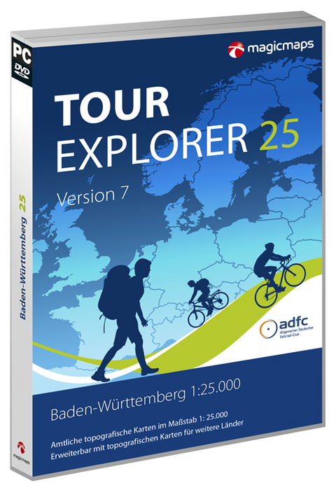 TOUR Explorer 25 Baden-W&uuml;rttemberg, Version 7.0, DVD-ROMs