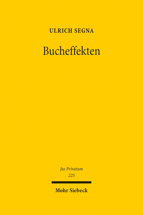 Bucheffekten - Ulrich Segna