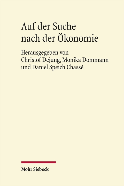 Auf der Suche nach der &Ouml;konomie - 