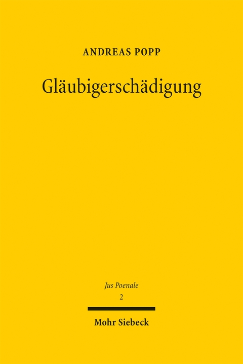 Gl&auml;ubigersch&auml;digung - Andreas Popp