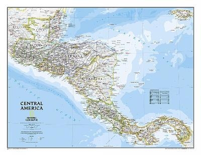 Central America Classic, Laminated - National Geographic Maps