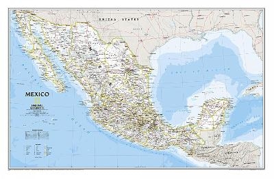 Mexico Classic, Laminated - National Geographic Maps