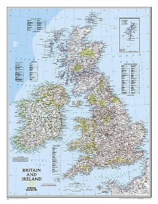 Britain And Ireland Classic Flat - National Geographic Maps