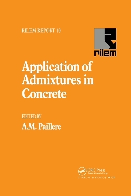 Application of Admixtures in Concrete - 