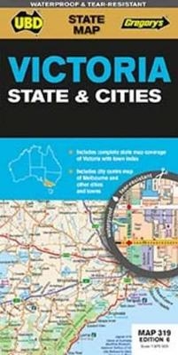 Victoria State & Cities Map 319 6th ed (waterproof) -  UBD Gregory's