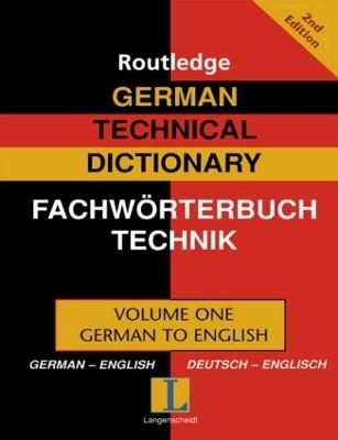 German Technical Dictionary (Volume 1) - 
