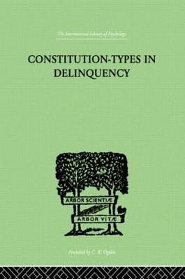 Constitution-Types In Delinquency - W A Willemse