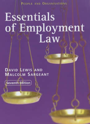 ESSENTIALS OF EMPLOYMENT LAW - David Lewis, Malcolm Sargeant