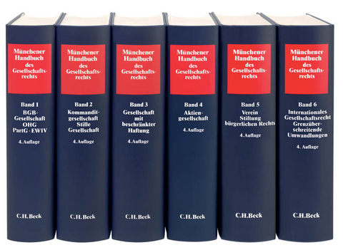 M&uuml;nchener Handbuch des Gesellschaftsrechts