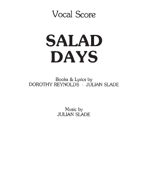 Salad Days (Vocal Score) - 