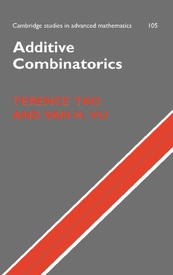 Additive Combinatorics - Terence Tao, Van H. Vu