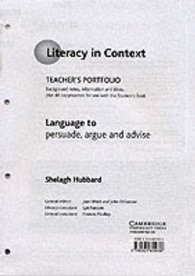 Language to Persuade, Argue and Advise Teacher's Portfolio