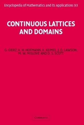 Continuous Lattices and Domains