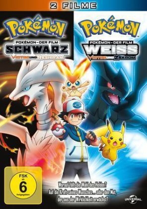 Pok&eacute;mon The Movie: White - Victini And Zekrom/ Black - Victini And Reshiram, 2 DVDs
