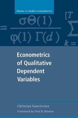 Econometrics of Qualitative Dependent Variables