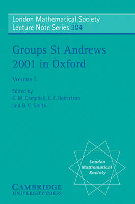 Groups St Andrews 2001 in Oxford: Volume 1 - 