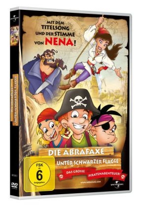Die Abrafaxe, Unter schwarzer Flagge, DVD, deutsche u. englische Version - 