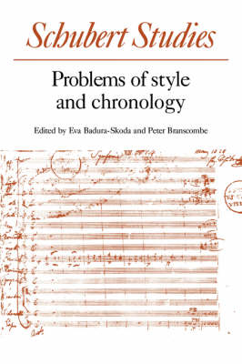Schubert Studies - Eva Badura-Skoda, Peter Branscombe