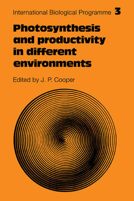 Photosynthesis and Productivity in Different Environments - J. P. Cooper