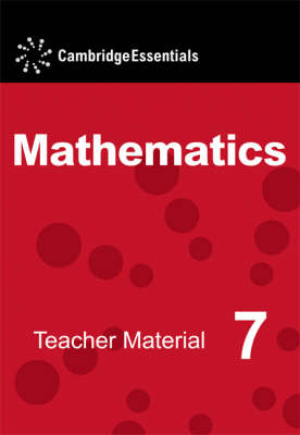 Cambridge Essentials Mathematics Year 7 Teacher Material CD-ROM