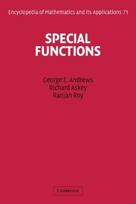 Special Functions - George E. Andrews, Richard Askey, Ranjan Roy