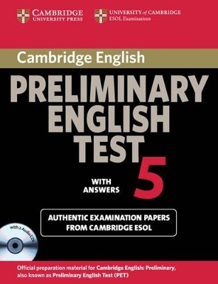 Cambridge Preliminary English Test 5 Self-study Pack -  Cambridge ESOL
