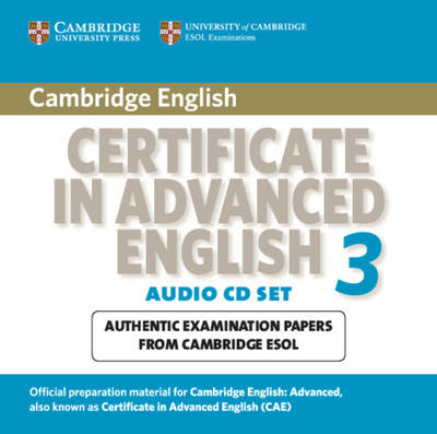 Cambridge Certificate in Advanced English 3 for Updated Exam Audio CDs (2) -  Cambridge ESOL