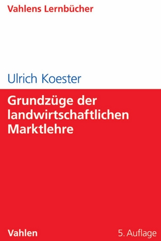 Grundzüge der landwirtschaftlichen Marktlehre
