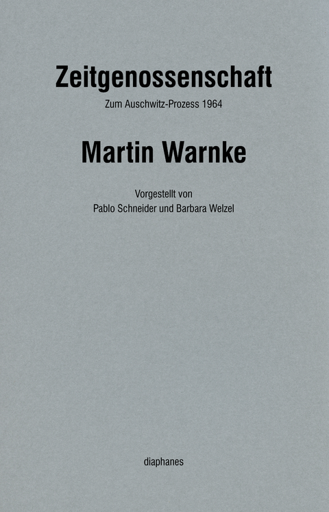 Zeitgenossenschaft - Martin Warnke