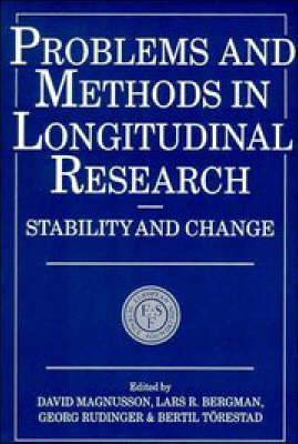 Problems and Methods in Longitudinal Research - 
