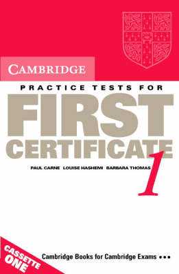 Cambridge Practice Tests for First Certificate 1 Audio Cassette Set (2 Cassettes)