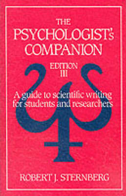 The Psychologist's Companion - Robert J. Sternberg