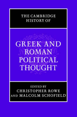 The Cambridge History of Greek and Roman Political Thought - 