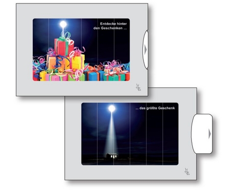 Zwei-Bild-Karte Weihnachten